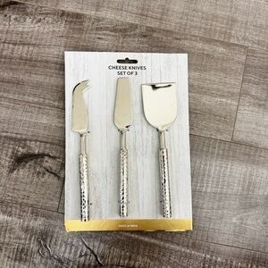 Set of 3 Cheese Knives Made in India NWT